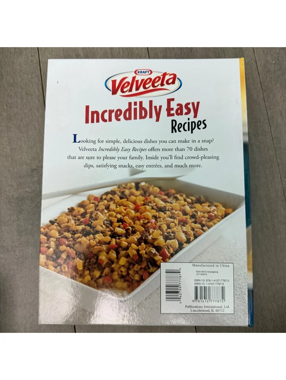 Velveeta Incredibly Easy Recipes Cookbook